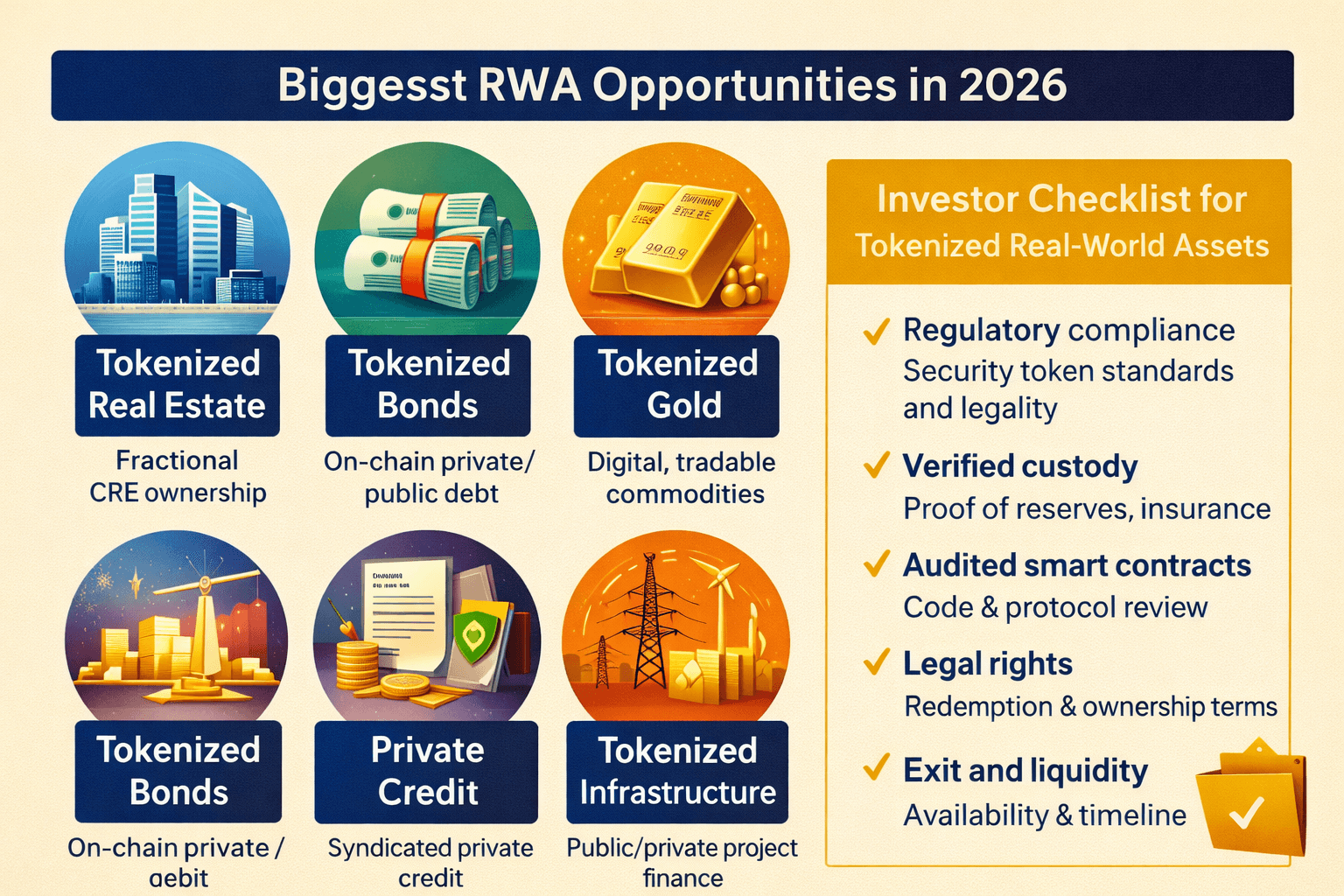 O que é RWA (Tokenização de Ativos do Mundo Real)? As maiores oportunidades em 2026