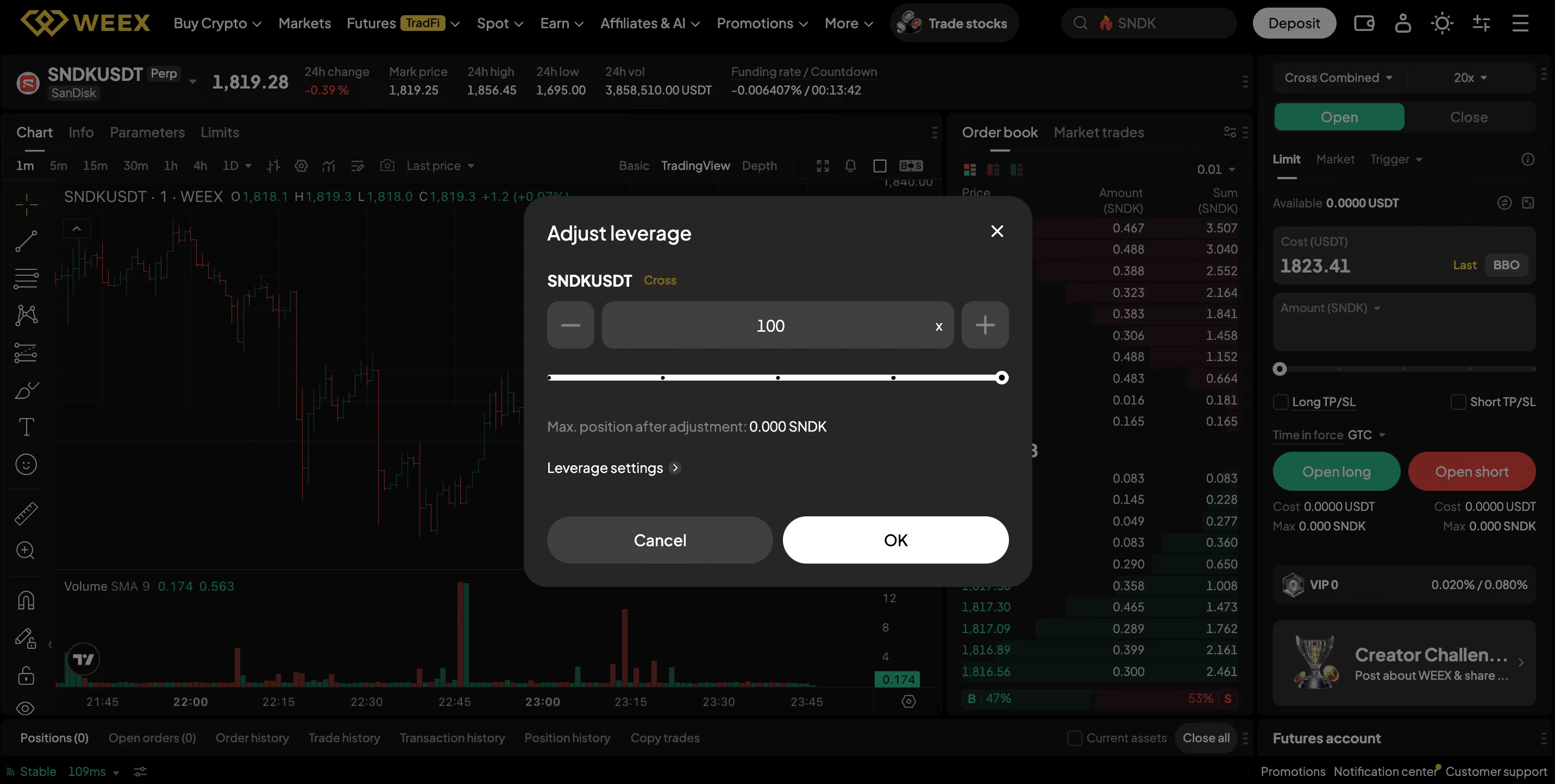 comprar acciones de SNDK en WEEX