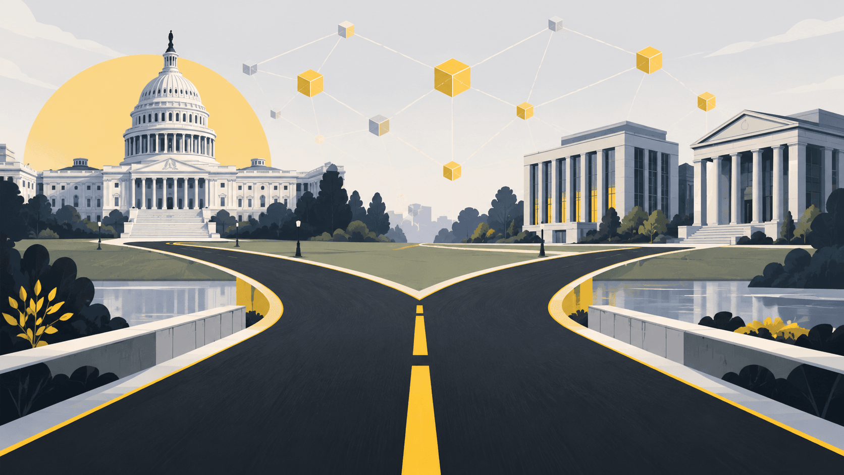 A policy road splitting between renewed congressional negotiations and interim financial-regulator rulemaking