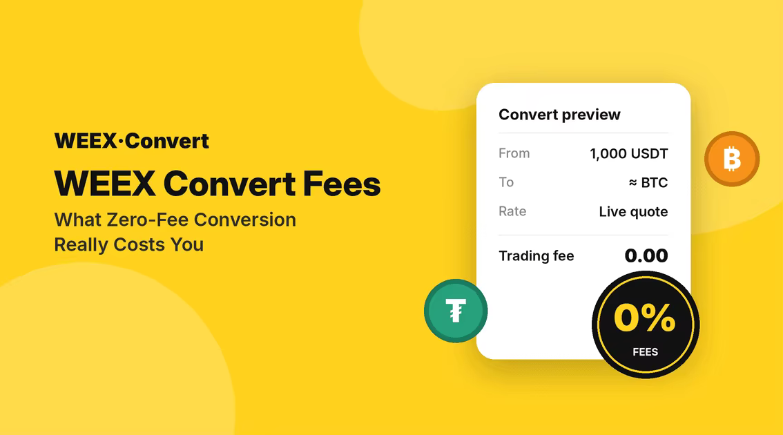 Комиссии WEEX Convert: во сколько на самом деле обходится конвертация без комиссии