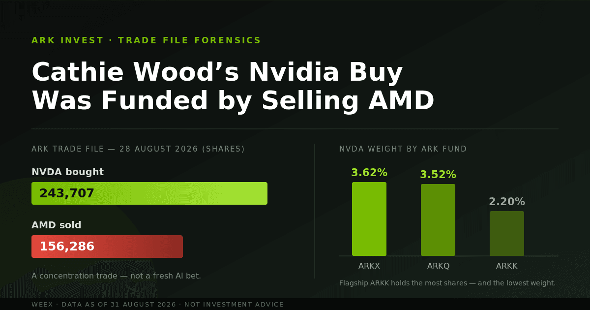 Покупка акций Nvidia Кэти Вуд: о чём говорят августовские покупки ARK