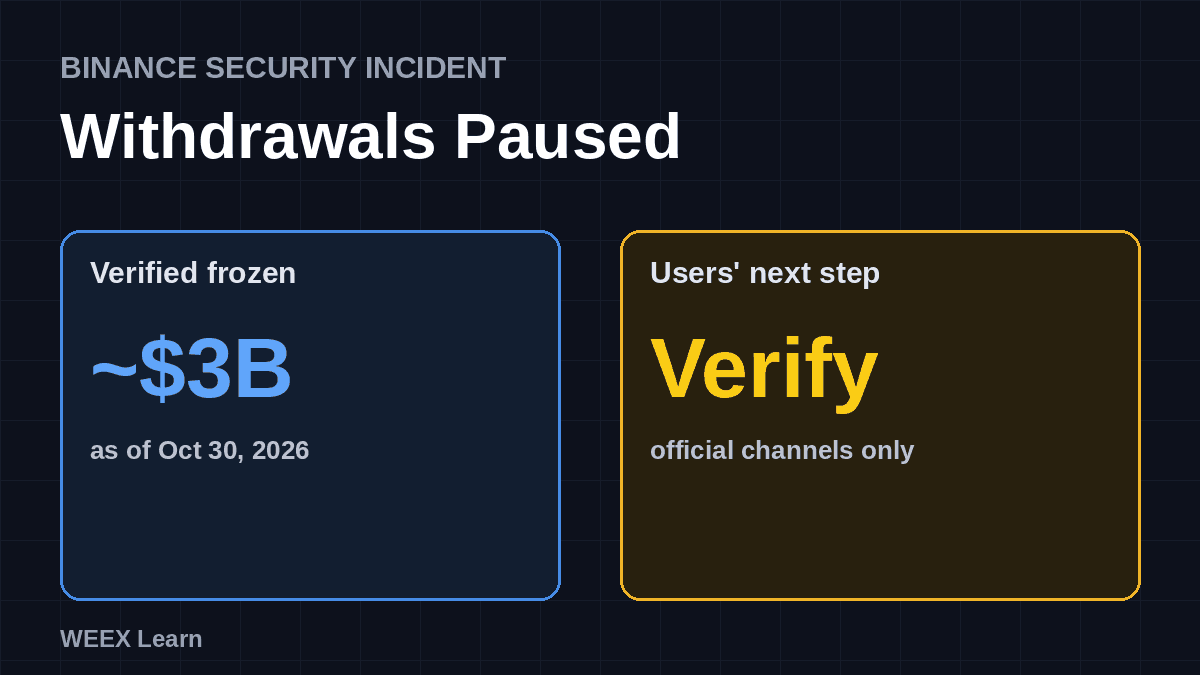Retiros de Binance pausados: qué deben comprobar los usuarios ahora mismo
