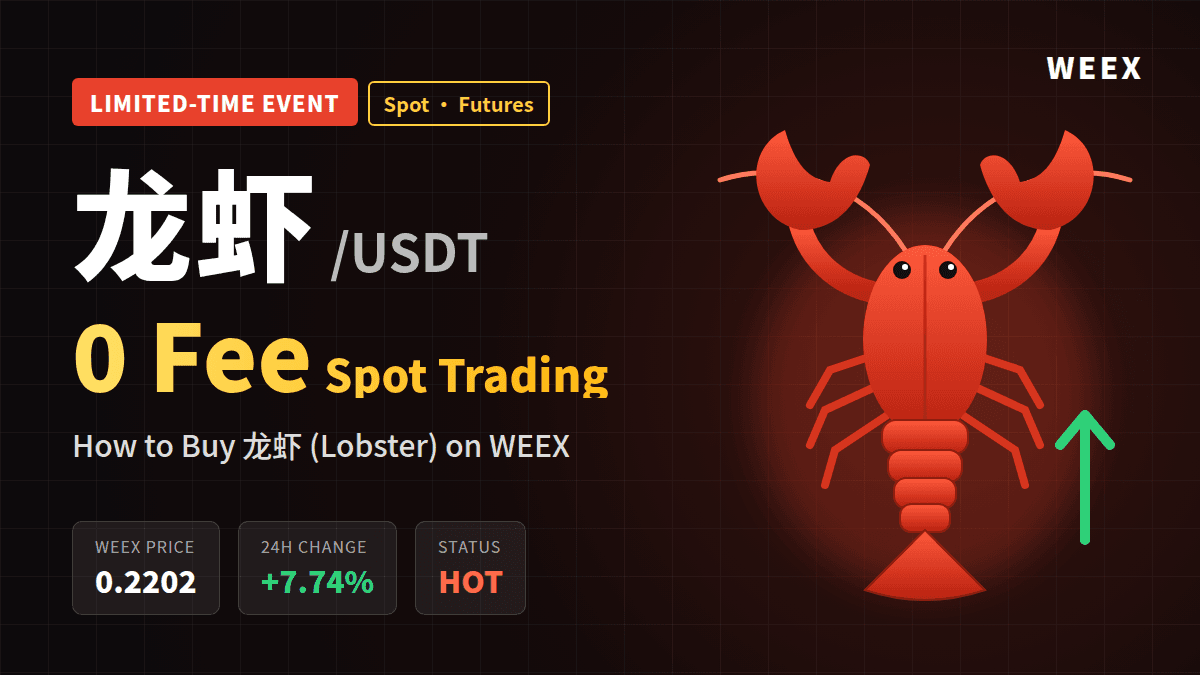 龙虾 (Lobster) 在 WEEX 0手续费:如何买现货与交易期货