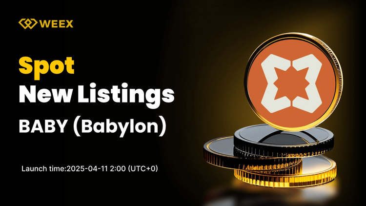Babylon (BABY) ya está disponible en WEEX Spot: se ha lanzado oficialmente el comercio de pares USDT para bebés