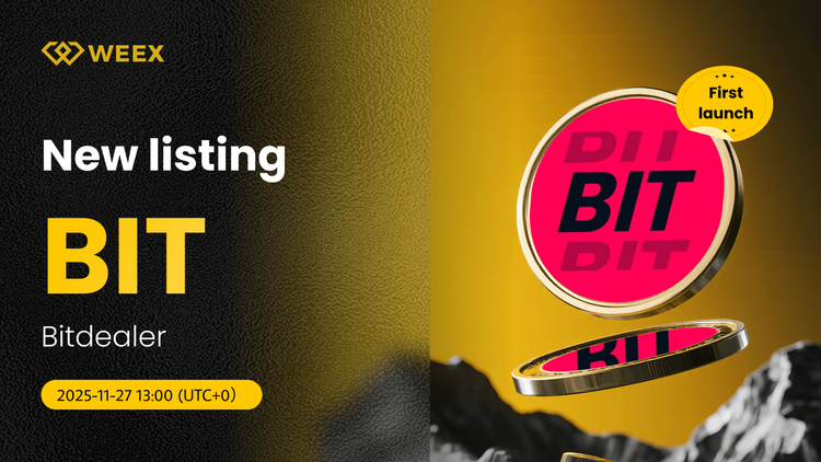 Listas de Monedas de Distribuidores de Bits (BIT) en WEEX con BIT USDT Spot Trading Pair