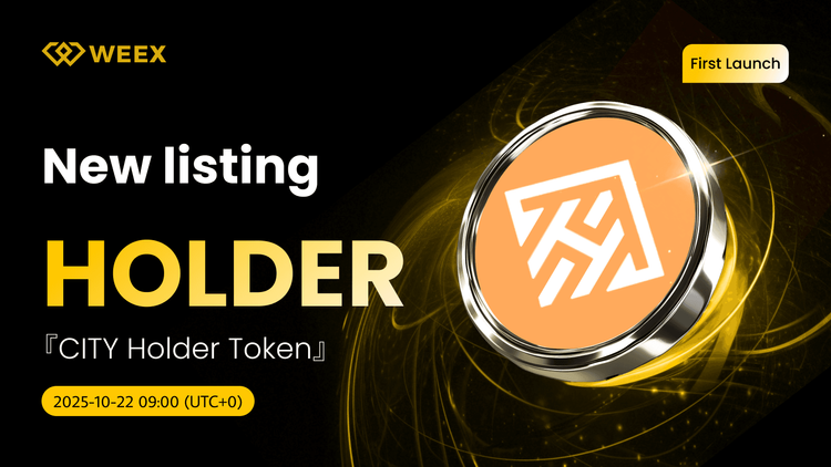 HOLDER USDT Listas en WEEX: CITY Holder Token (HOLDER) Moneda