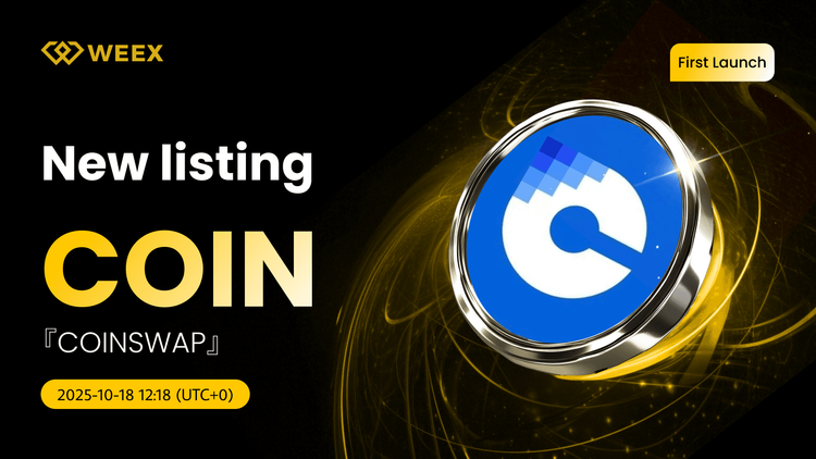 MONEDA USDT Se estrena en WEEX: Lista de spots de COINSWAP (COIN)
