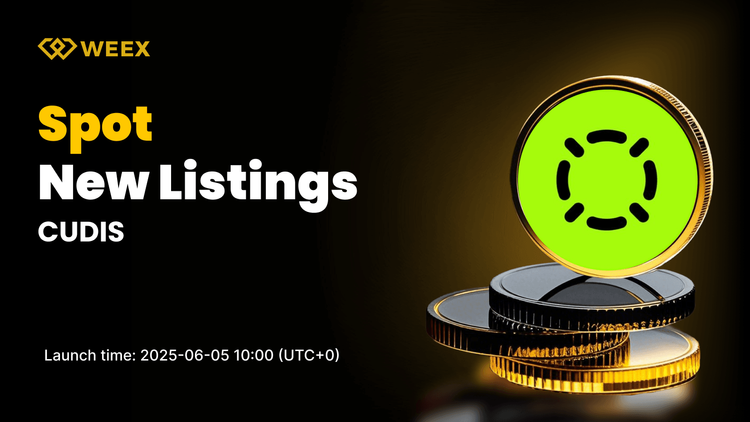 CUDIS se estrena en WEEX Spot: el trading de CUDIS con USDT comenzará el 5 de junio