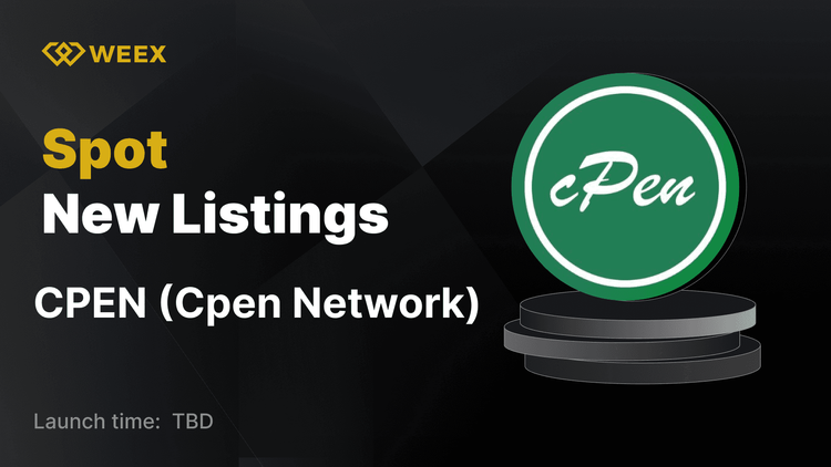 Cpen Network (CPEN) ya está disponible en WEEX con CPEN USDT Trading Open