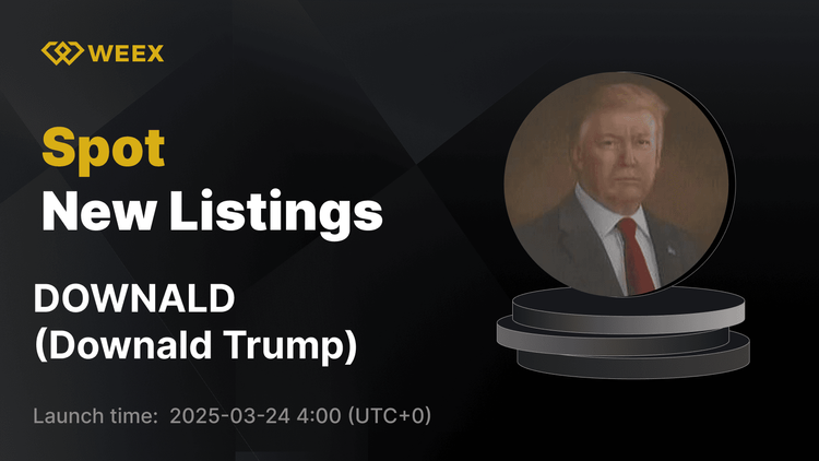 Downald Trump ahora cotiza en WEEX: ¡comience a operar en el par DOWNALD USDT hoy mismo!