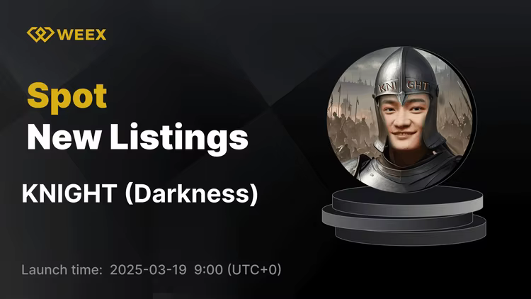 Darkness (KNIGHT) ahora cotiza en WEEX Spot – El trading de pares KNIGHT USDT está activo