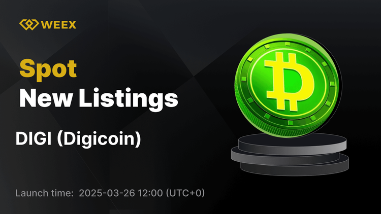 Digicoin (DIGI) ahora disponible en WEEX con DIGI USDT Trading