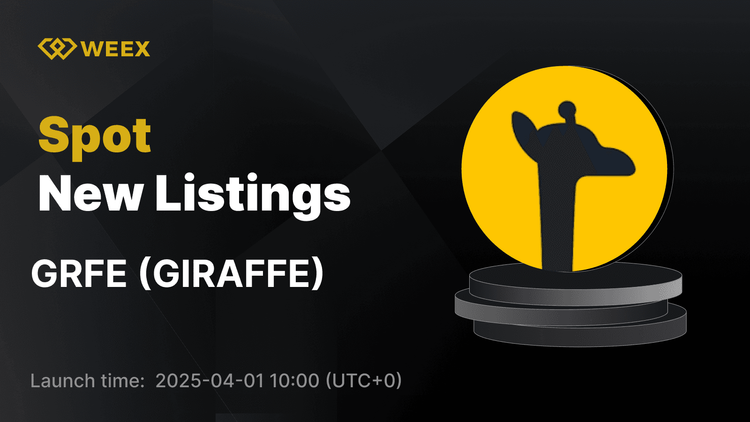 GIRAFFE (GRFE) se une a WEEX Spot con el par GRFE USDT ahora disponible para operar