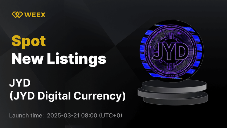 JYD Digital Currency (JYD) debuta en WEEX Spot con JYD USDT Trading ahora abierto