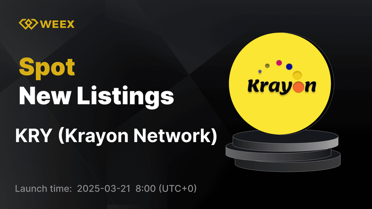 Krayon Network (KRY) ya está disponible en WEEX – KRY USDT Trading Open