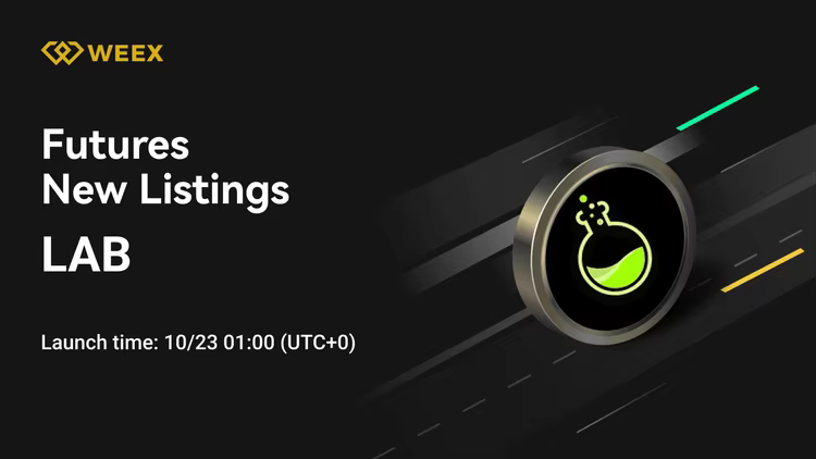 Los futuros de LAB USDT ya están disponibles en WEEX para la criptomoneda LAB.