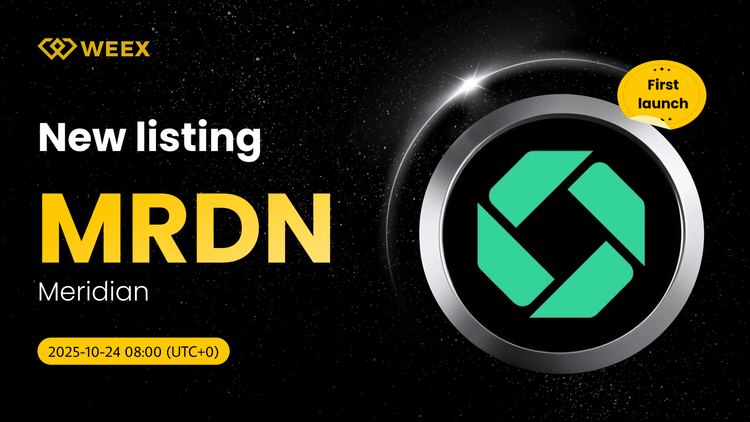 Cotización de MRDN USDT: La moneda Meridian (MRDN) ahora en WEEX Spot