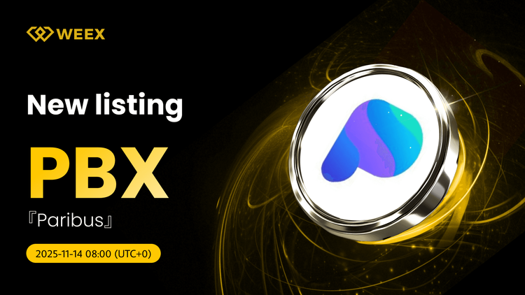 PBX USDT Ahora operando en WEEX: Paribus (PBX) Coin Listed
