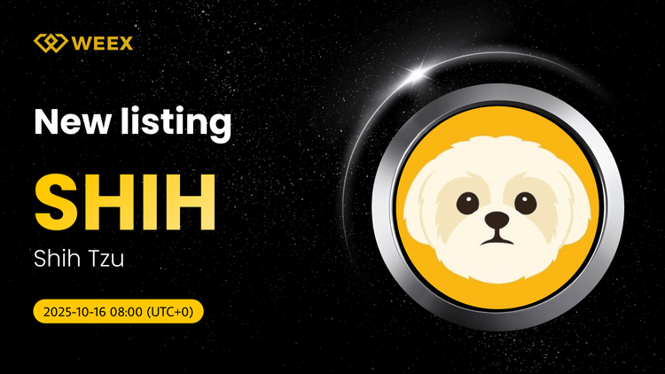 SHIH USDT Ahora en WEEX para el Comercio de Monedas de Shih Tzu (SHIH)
