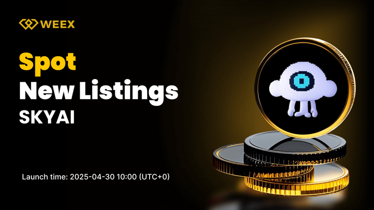 SKYAI debuta en WEEX Spot — El par SKYAI USDT comenzará pronto