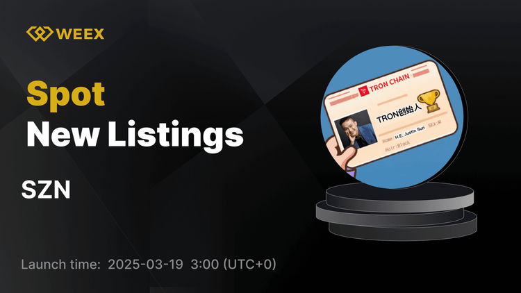 SZN (SZN) ya está disponible en WEEX – Opera en SZN USDT hoy mismo