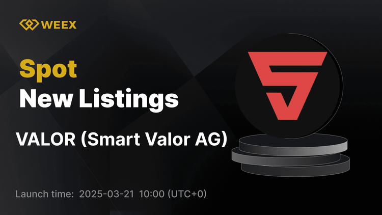 Smart Valor AG (VALOR) ahora cotiza en WEEX: ¡comience a operar con VALOR USDT hoy mismo!