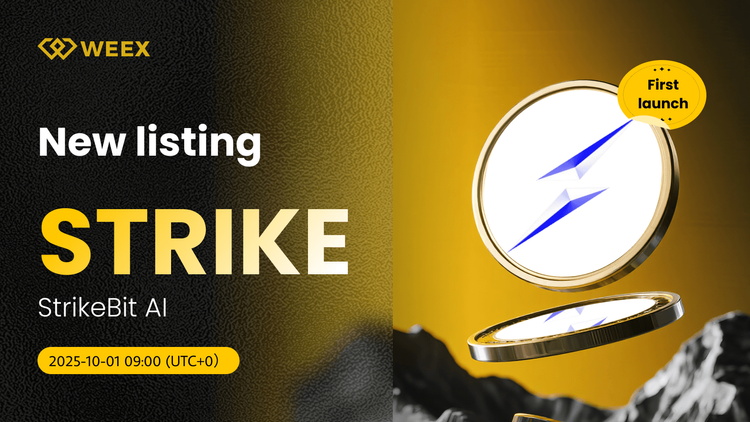 STRIKE USDT Se estrena en WEEX: Trade StrikeBit AI Coin