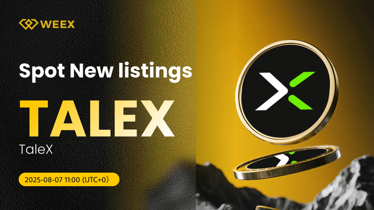 TaleX (TALEX) Ahora en Trading en WEEX con el par TALEX USDT en vivo