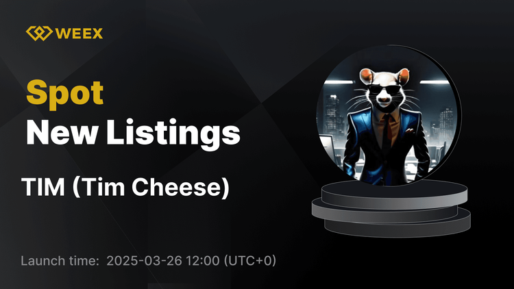 Tim Cheese (Tim) hace su debut en WEEX con TIM USDT Trading