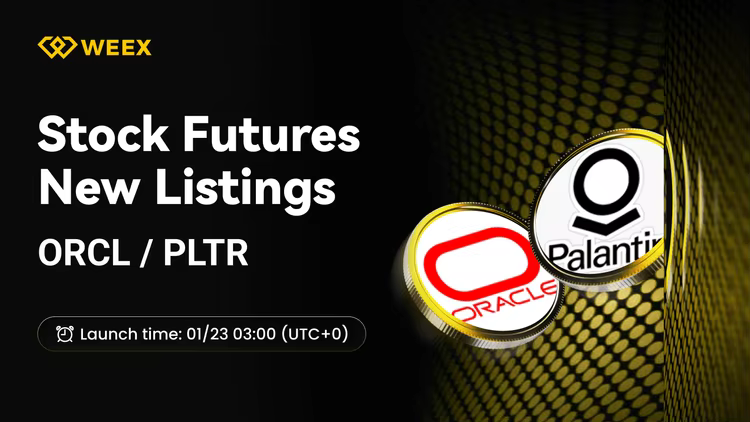 WEEX Launches ORCL USDT & PLTR USDT Perpetual Contracts