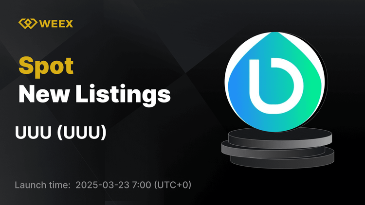 UUU (UUU) cotiza en WEEX – ¡Opere con UUU USDT ahora!