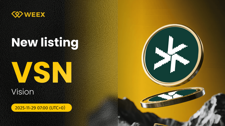 Visión Coin se cotiza en WEEX con VSN USDT Spot Trading Pair