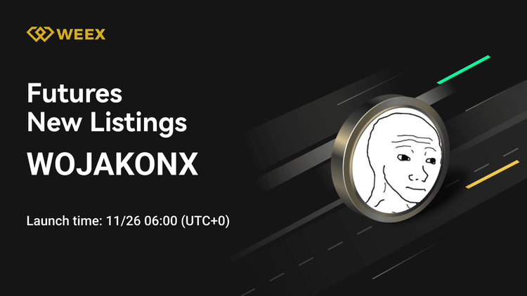 El contrato perpetuo WOJAKONX USDT ya está disponible en WEEX Futures.