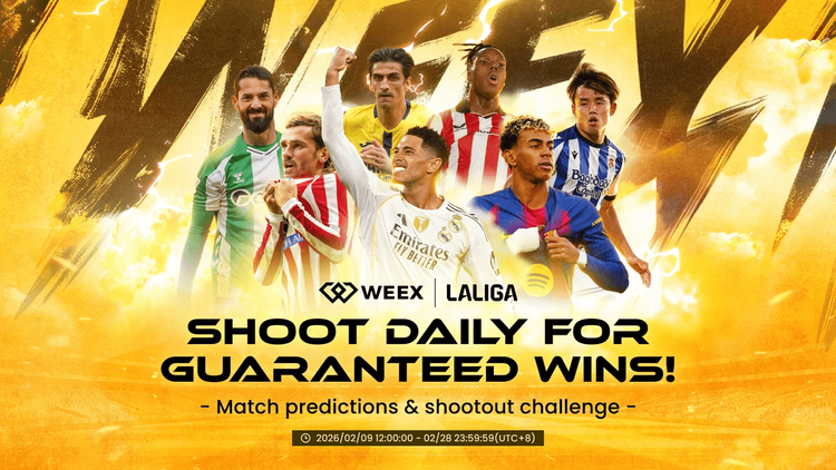 WEEX × LALIGA 2026: Handluj kryptowalutami, spróbuj swoich sił i wygraj oficjalne nagrody LALIGA
