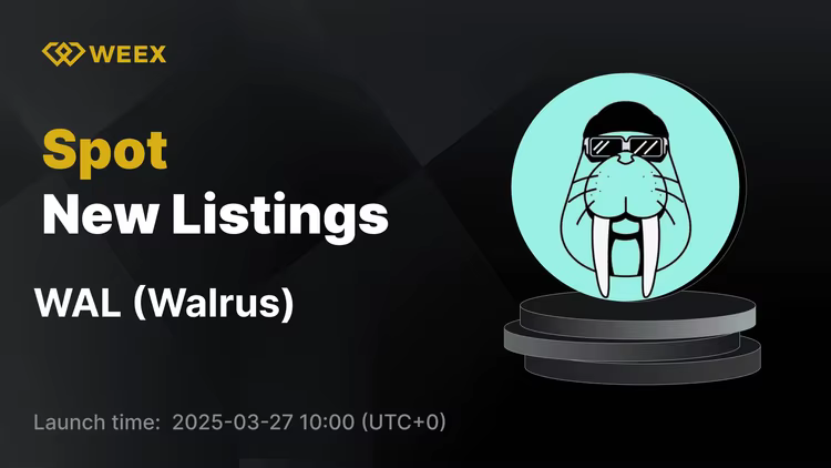Walrus (WAL) ahora disponible en WEEX Spot con WAL USDT Trading Open