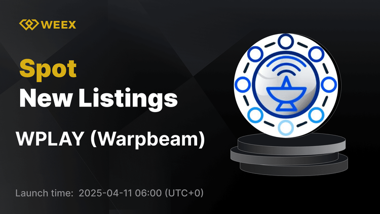 Warpbeam (WPLAY) se lanza en WEEX Spot: el par de trading WPLAY USDT ya está disponible