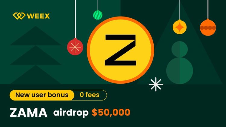 ZAMA airdrop evento WEEX exchange: Comparte 50.000 USDT recompensas