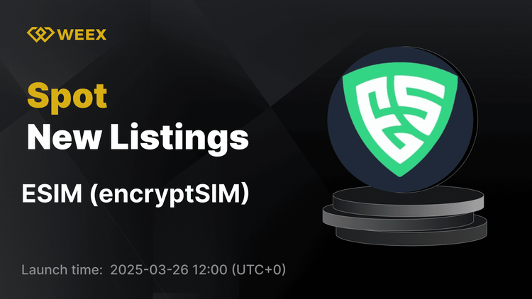 encryptSIM (ESIM) ahora disponible en WEEX con ESIM USDT Trading