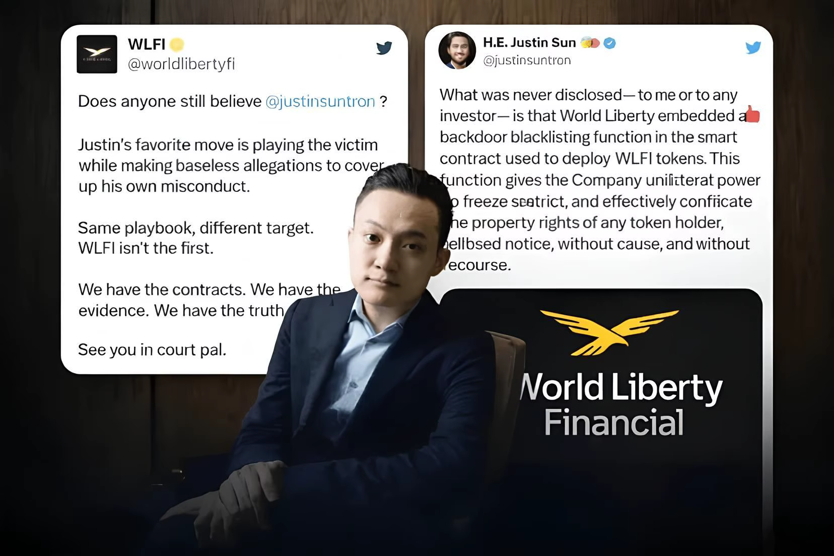 Justin Sun và WLFI tranh cãi về cáo buộc đóng băng token, làm nổi bật những tranh cãi xung quanh việc đưa vào danh sách đen và kiểm soát tập trung trong các dự án DeFi.